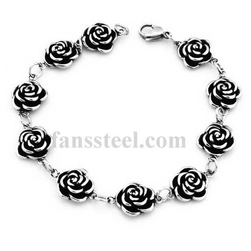 FSB00W76 Rose flower bracelet